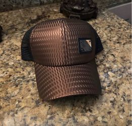 Brown Textured Men's Trucker Cap