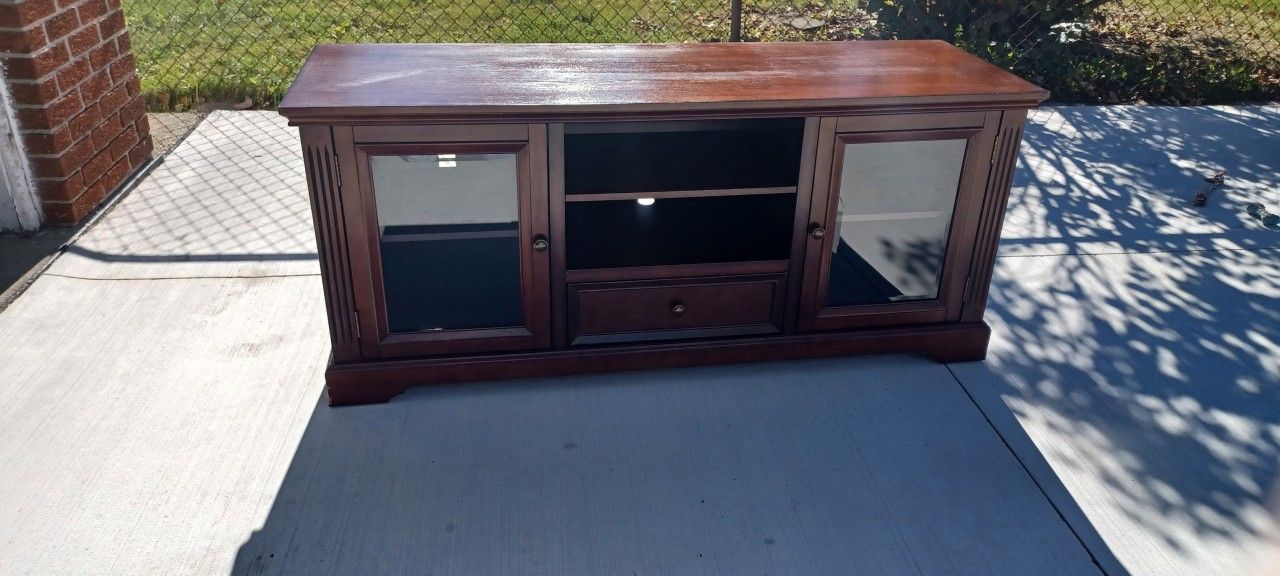 Entertainment Stand-Cherry Finish