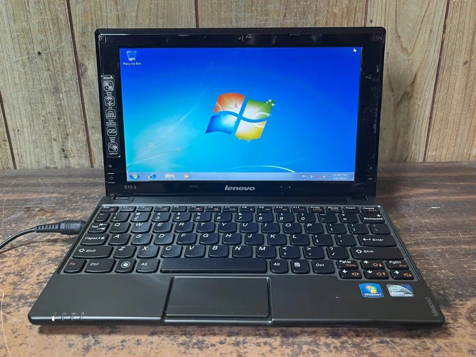 Lenovo Ideapad S10-3 10.1" Windows 7 PRO Laptop Intel CPU 1GB RAM 160GB HDD CAM

