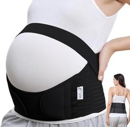 Pregnancy Belly Band, Maternity Belt, for Pregnancy Belly Support, Back/Pelvic Support (Size XL, Black Color)