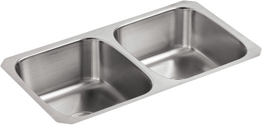 Brand New Kohler Double Equal Undercounter Kitchen Sink
