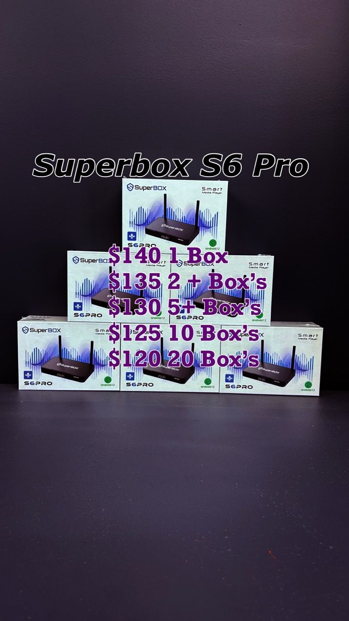 Superbox S6 pro new 2024 Model Wholesale reseller S6 Ultra super box