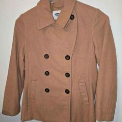 Old Navy Women's Button Down Pea Coat Jacket Size XS