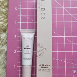 2pc WANDER BEAUTY EYES, BROWS, & LIPS LOT + FREEBIE MAKEUP TOTE
