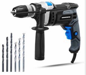 Hammerhead 7.5-Amp 1/2 Inch Variable Speed Hammer Drill with 6pcs Bit