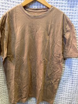 Wonder Nation Men's T Shirt, Brown, Cotton, XXL