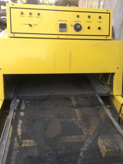 Conveyor drier dryer for silk screening 7 foot long