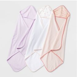 Infant Hooded Towels 30"x30" Pack of 3