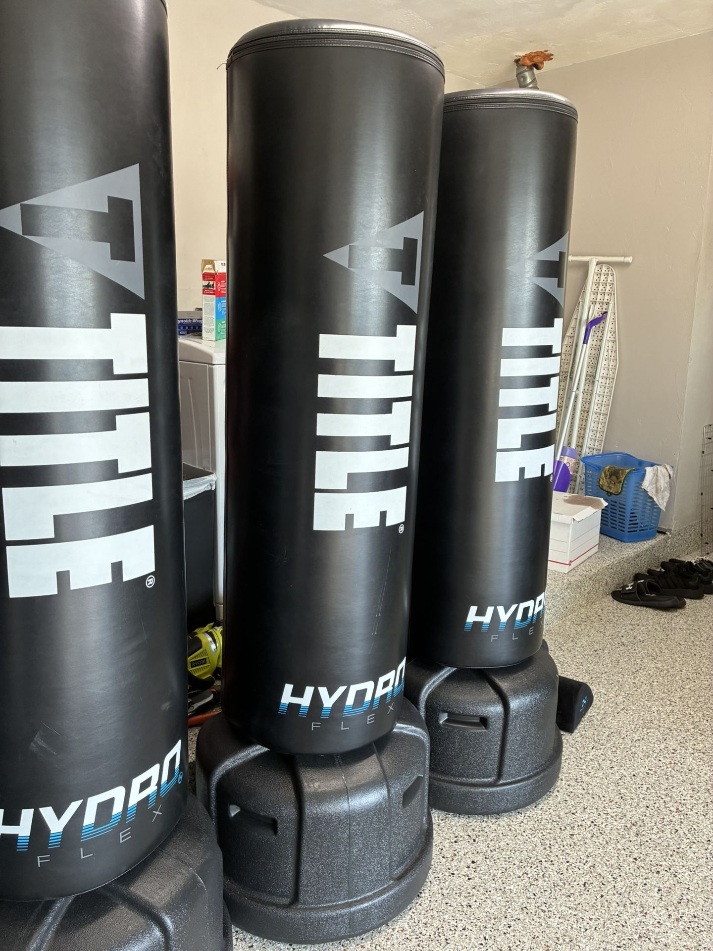 Title boxing floor standing heavy bag