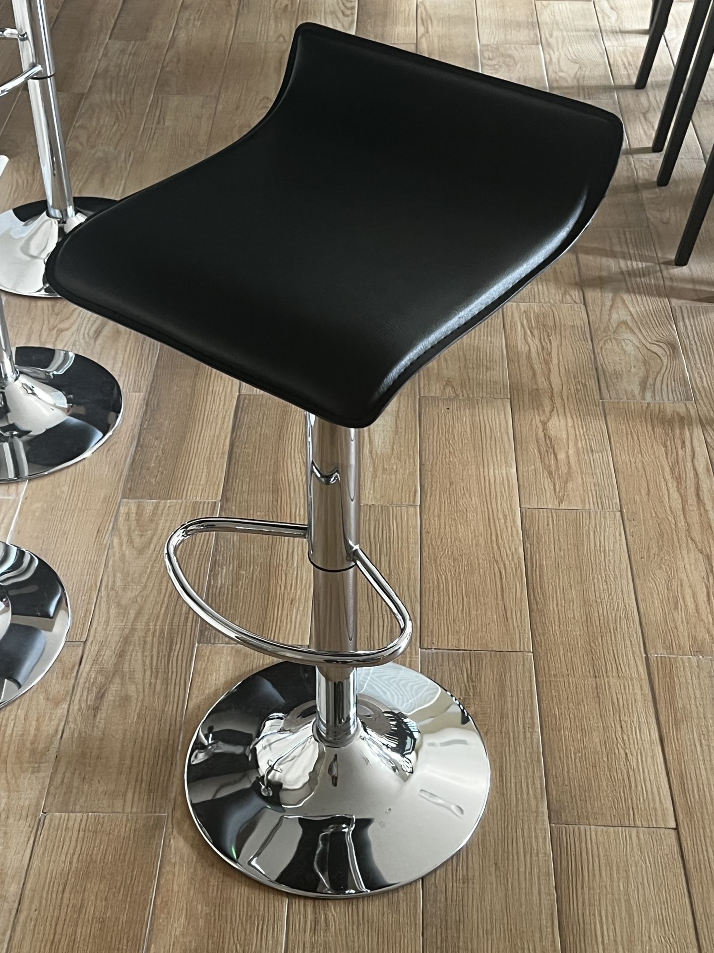 Used Modern Contemporary Chrome Bat Stools
