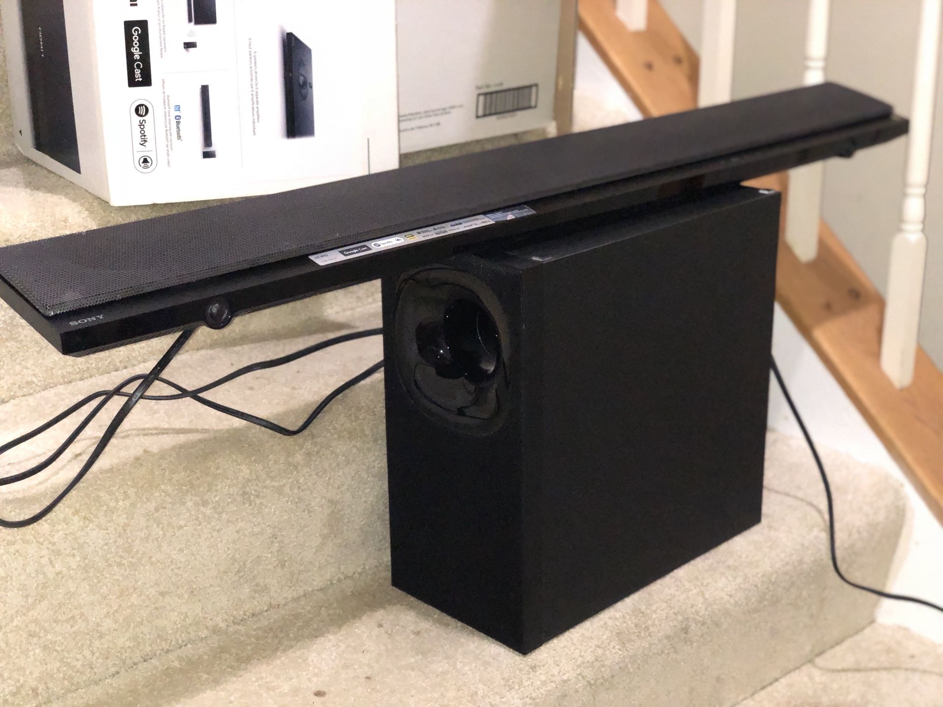 Sony htnt5 soundbar and subwoofer