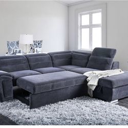 New Sleeper Sectional Couch! Free Delivery 🚚! Financing Available! 