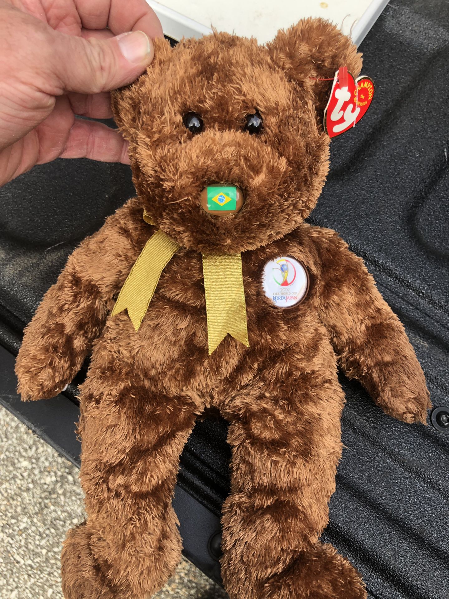TY Beanie Baby - 2002 FIFA  World Cup Champion Bear collectible World Cup TY beanie South Korea -Japan bear by ty beanie