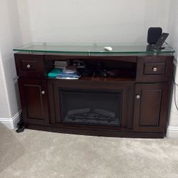 TV Cabinet with Fireplace 