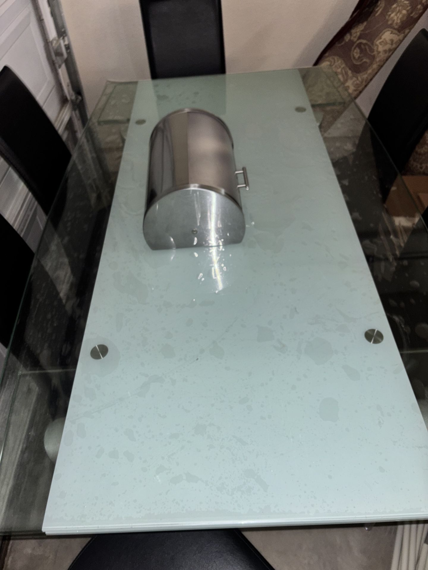 Glass Dining Table /Six Chairs