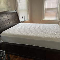 Queen bed  w/ Frame and Armoire ( Mattress Not Included)