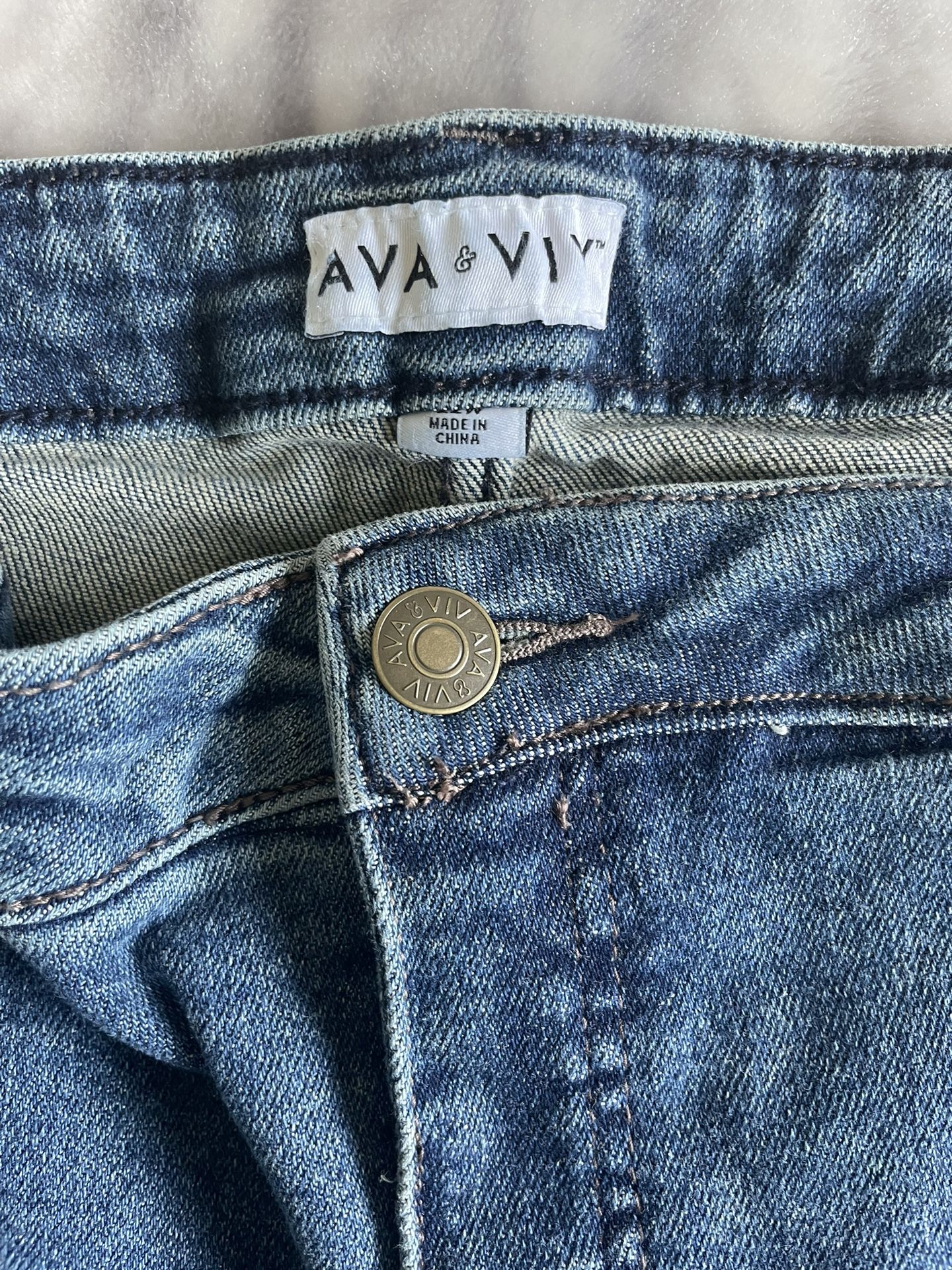 Denim Jeans Plus Size 22