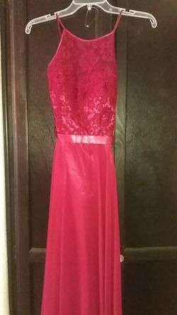 Burgundy gown XS