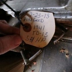  1941 JOHNSON TD-15 (5hp) OUTBOARD