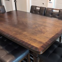 Dining Set Brown 