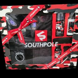 Southpole 6pc Mens Robe And Shaving Set