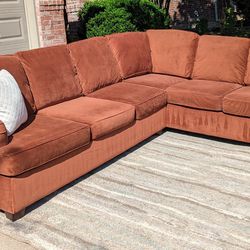 Burnt Orange Sectional Couch, DELIVERY AVAILABLE!!