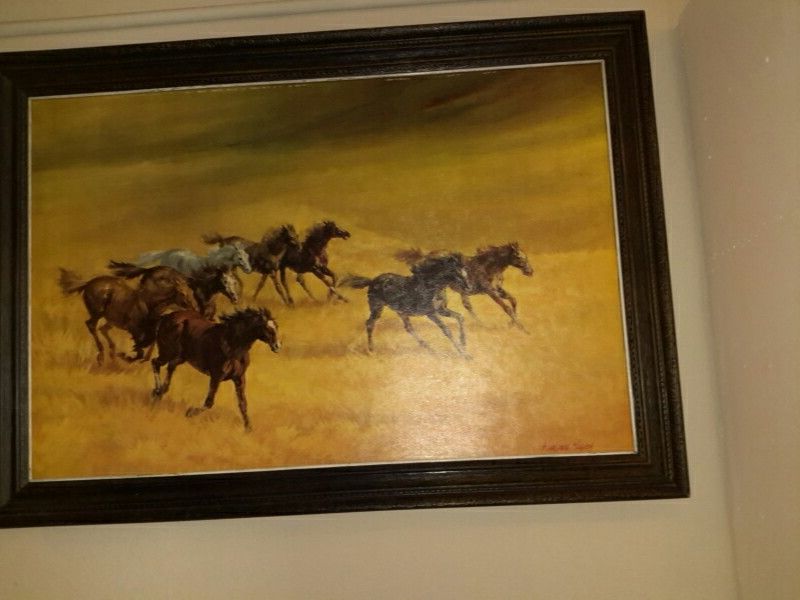 COPY OF ORIGINAL PAINTING BY HARLAND YOUNG,BEAUTIFUL