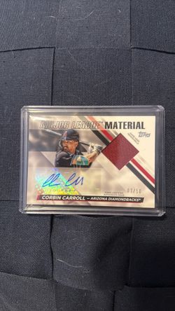 Corbin Carroll auto relic /50