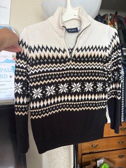 The Children's Place Kids Fair Isle Quarter-Zip Sweater
