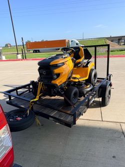 Cub Cadet and trailer