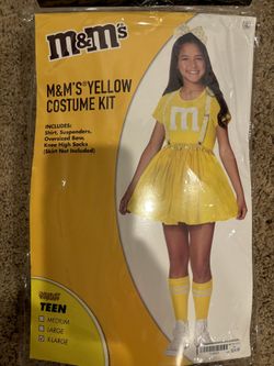 Teen XL Yellow M&M Costume 