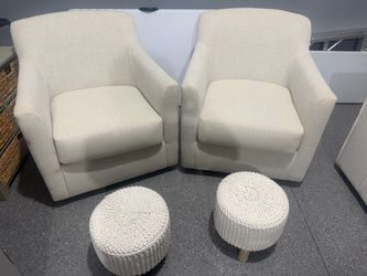 Sofa Bed and Swivel Chairs