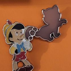 Disney Pinocchio Blowing Bubbles Figaro Enamel Metal Pin Blind Box Series 