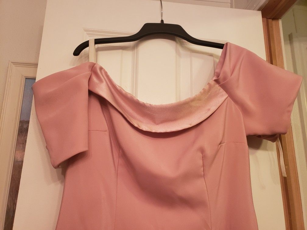Long Light Pink Formal Dress