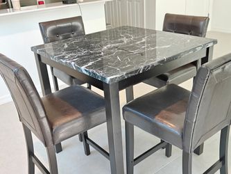 Marysville Black Counter Height Dining Set/5pc
