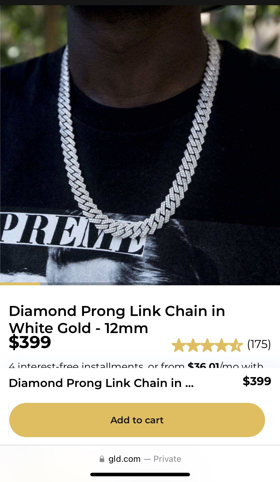 - 14k White Gold Plated with CZ stones 22”