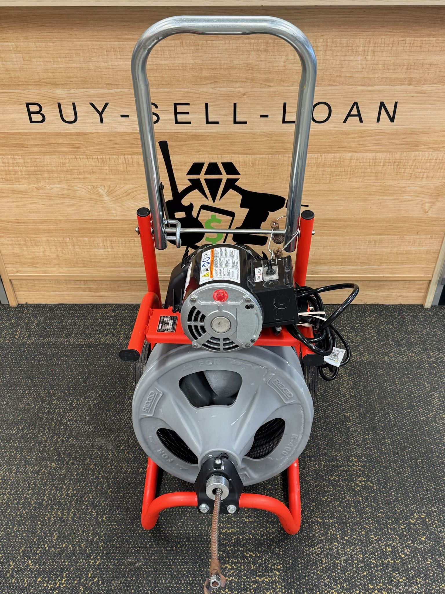 RIDGID K-400-13 Drain Cleaning Snake Auger Drum Machine