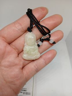 Certified Genuinenjade https://offerup.com/redirect/?o=QnVybWEuYmFieQ== God Buddha Rope Necklace 