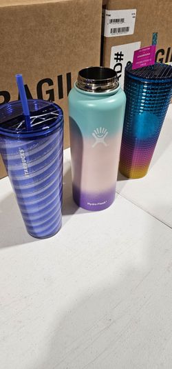 Hydro Flask and Starbucks Cups
