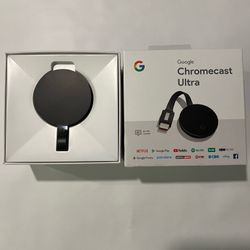 Chromecast Ultra 4K Media Streaming Device