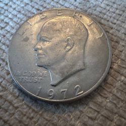 1972 Liberty Eisenhower One Dollar Coin 