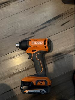 Ridgid impact with battery brand new never used