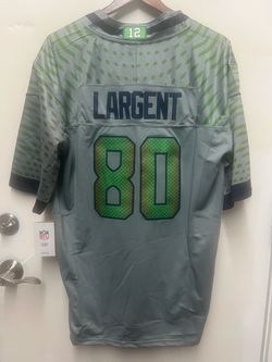 Steve Largent Seattle Seahawks New Grey Jersey Size Large