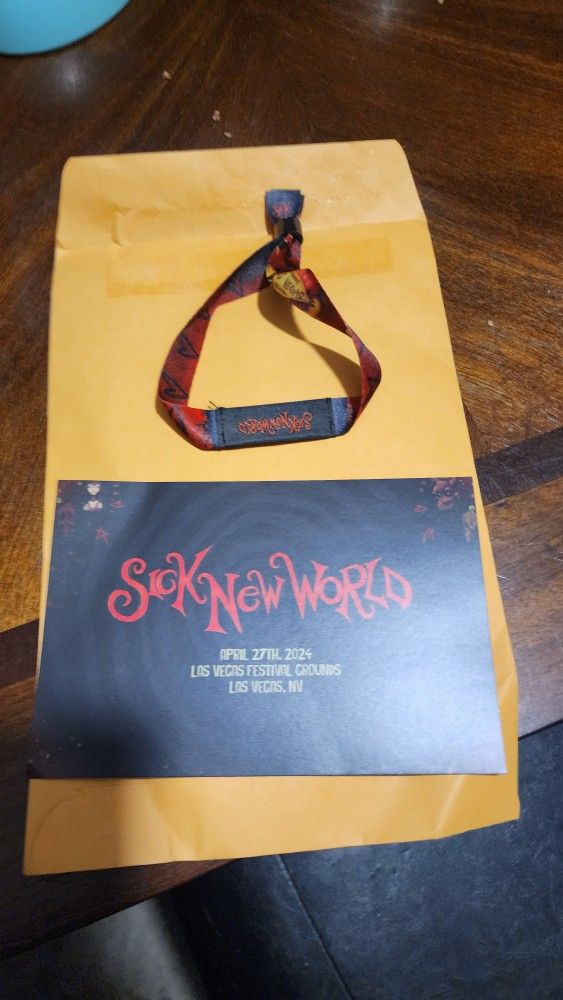 Sick New World Ticket