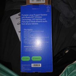 On Large Rugged Speaker With LED Lighting 