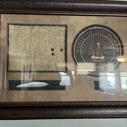 Rare Replica Of Louisiana Purchase Document