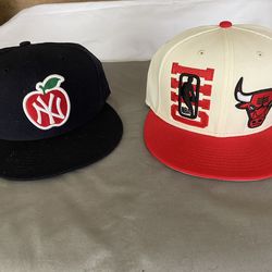 New Era hats(Bulls and NY)