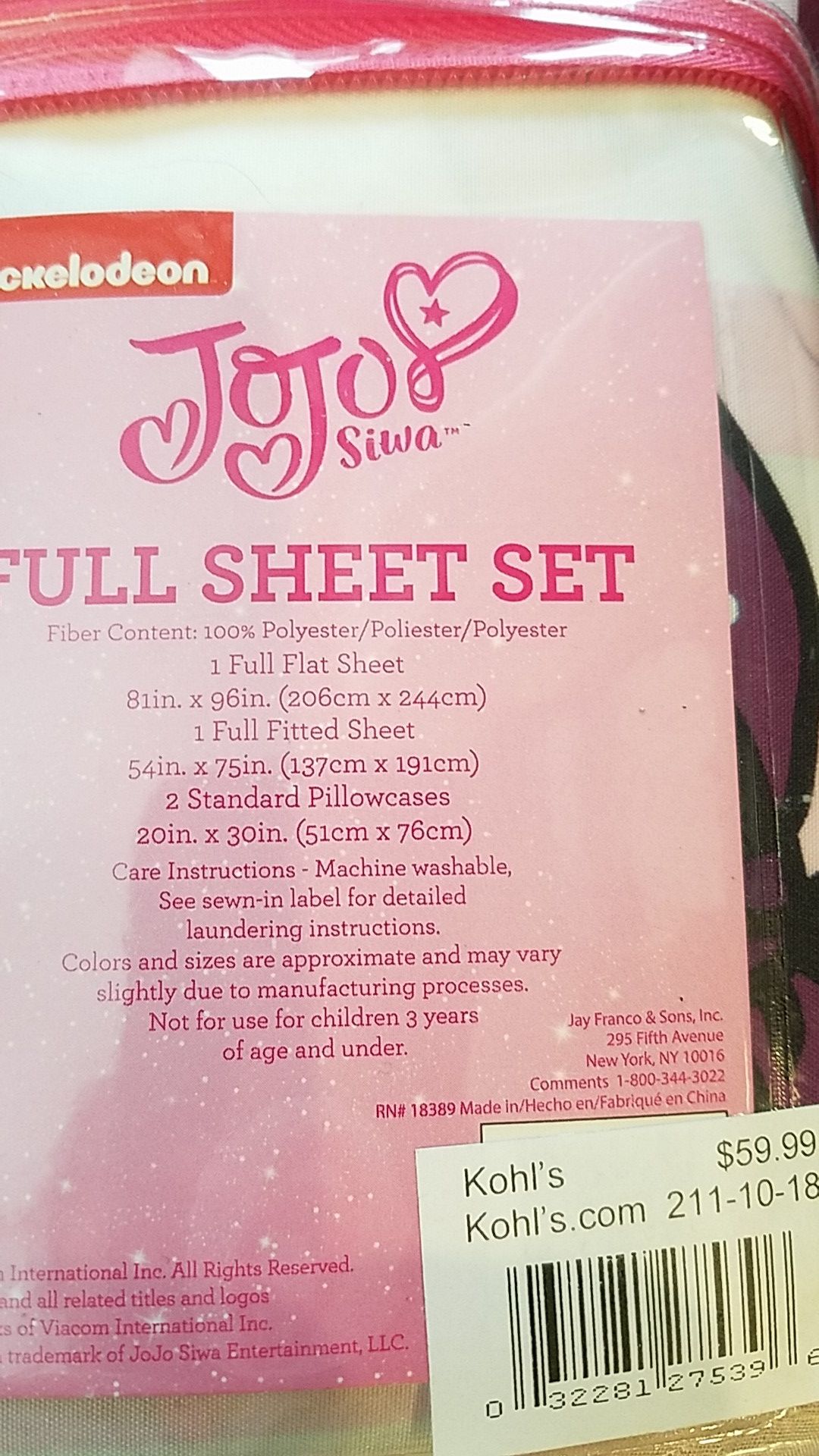Full sheet set