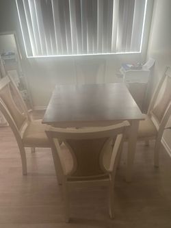Table with four chairs