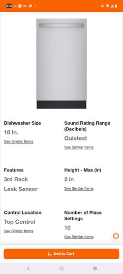 Dishwasher for sale brand new